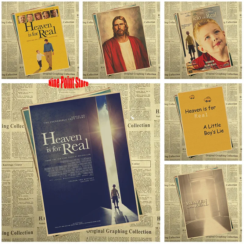 Heaven is for Real Kraft paper Marvel постер ретро наклейка гостиная краска бар кафе|Наклейки на