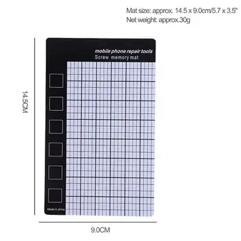 Universal Magnetic Screw Mat Phone Screws Storage Mat Memory Chart Working Pad Mobile Phone Tablets Repair Tools 145x90mm
Universal Magnetic Screw Mat Phone Screws Storage Mat Memory Chart Working Pad Mobile Phone Tablets Repair Tools 145x90mm