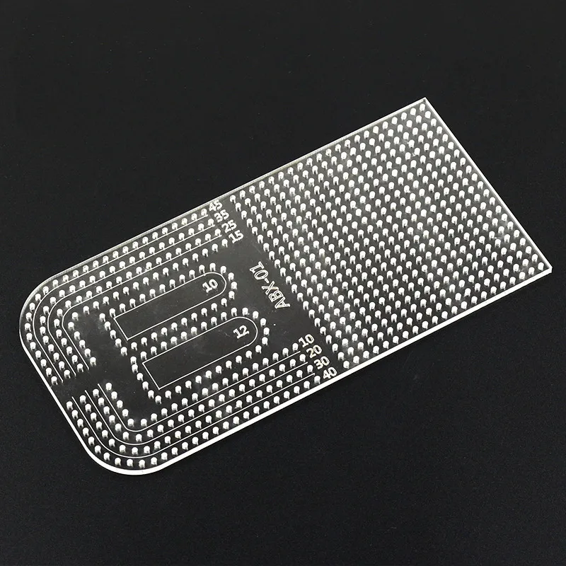 1Pcs Leather Craft Acrylic Punching Positioning Calculation Ruler Stencil Template 17.5x8.6
1Pcs Leather Craft Acrylic Punching Positioning Calculation Ruler Stencil Template 17.5x8.6