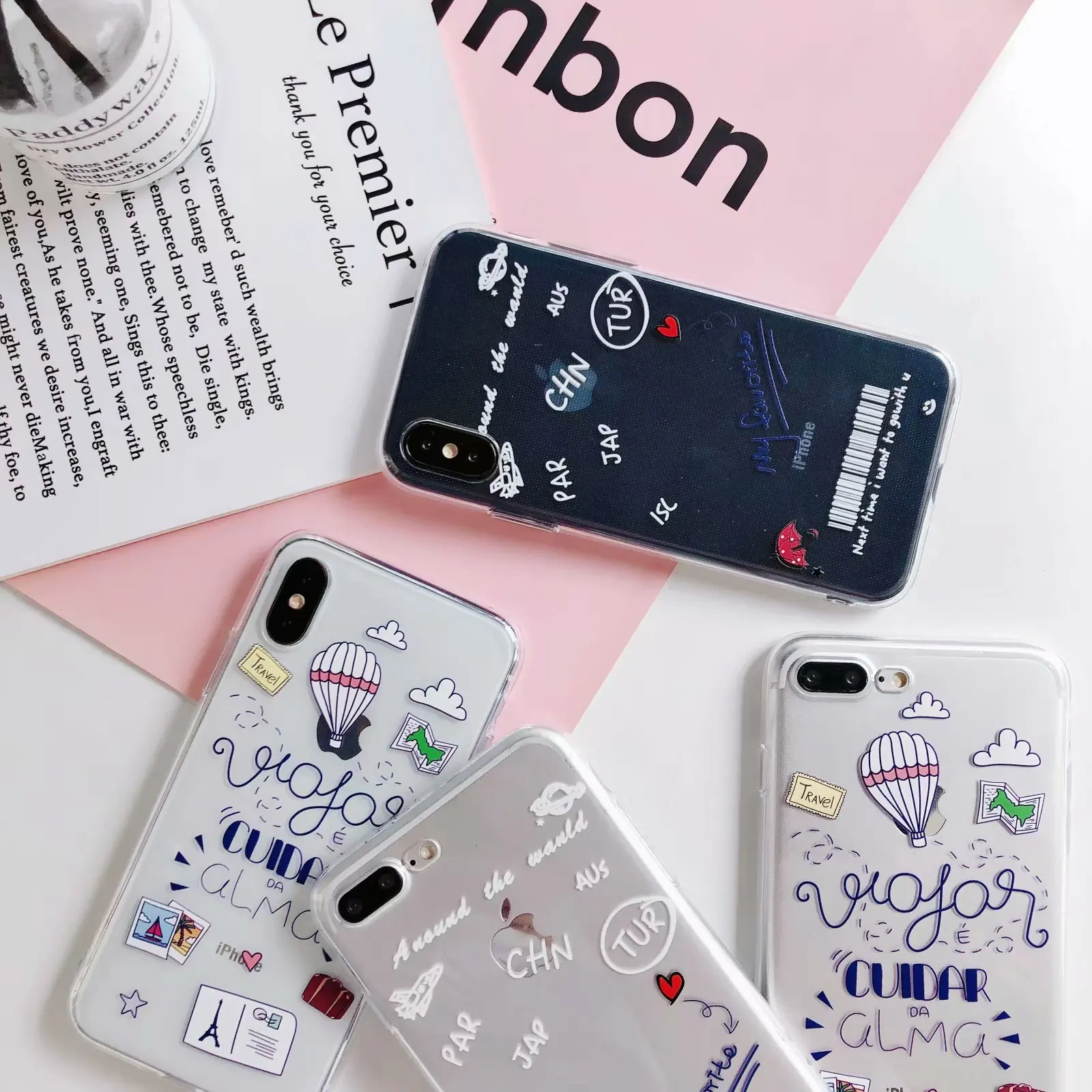 For iPhone 8 Fashion hot air balloon Pattern Cute Cartoon Transparent Solf Silicone Cover Phone Case For iPhone 6 6S 7 8 Plus X
For iPhone 8 Fashion hot air balloon Pattern Cute Cartoon Transparent Solf Silicone Cover Phone Case For iPhone 6 6S 7 8 Plus X