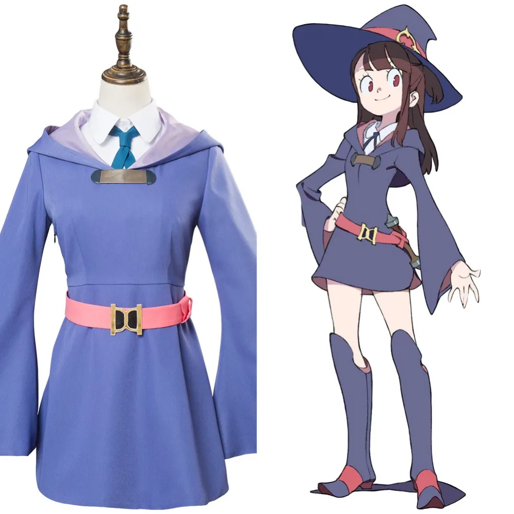 Little Witch Academia Atsuko Akko Kagari Uniform Dress Cosplay Costume |