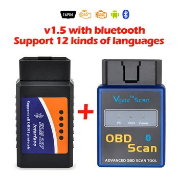 2018 hot selling elm327 V1.5 obd2 Bluetooth OBD2 Auto diagnostic-tool ELM 327v 1.5 better than elm327 v2.1 code reader parter
2018 hot selling elm327 V1.5 obd2 Bluetooth OBD2 Auto diagnostic-tool ELM 327v 1.5 better than elm327 v2.1 code reader parter
