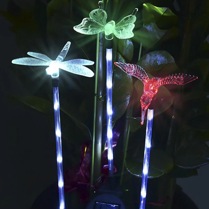 Solar Lamp Garden Solar Light Dragonfly/Butterfly/Bird Colorful Light Outdoor Lighting Lawn Lamp Waterproof Solar Lights
Solar Lamp Garden Solar Light Dragonfly/Butterfly/Bird Colorful Light Outdoor Lighting Lawn Lamp Waterproof Solar Lights