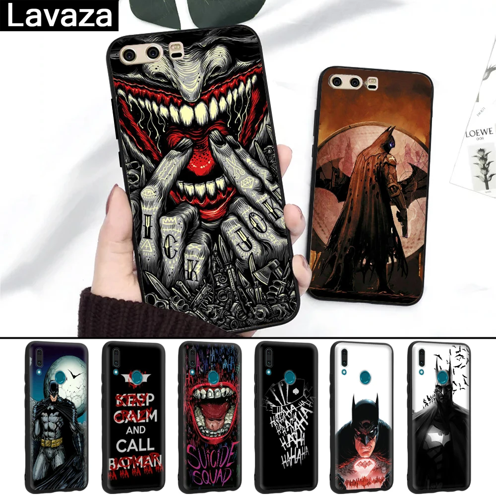 

Lavaza Batman Silicone Case for Huawei P8 Lite 2015 2017 P9 2016 Mini P10 P20 Pro P Smart 2019