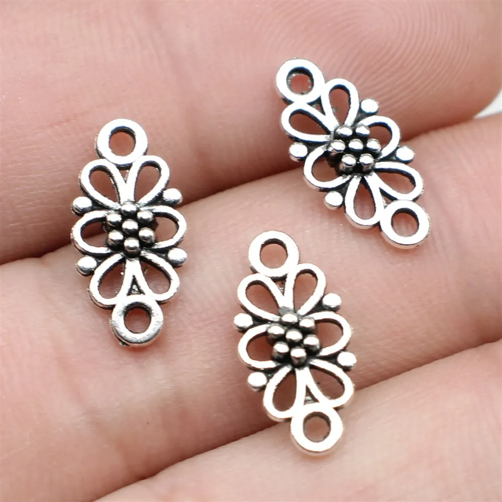 WYSIWYG Flower Connector Connector DIY Jewelry Findings Accessories Charms 30pcs Antique Silver Plated 16x8mm
WYSIWYG Flower Connector Connector DIY Jewelry Findings Accessories Charms 30pcs Antique Silver Plated 16x8mm