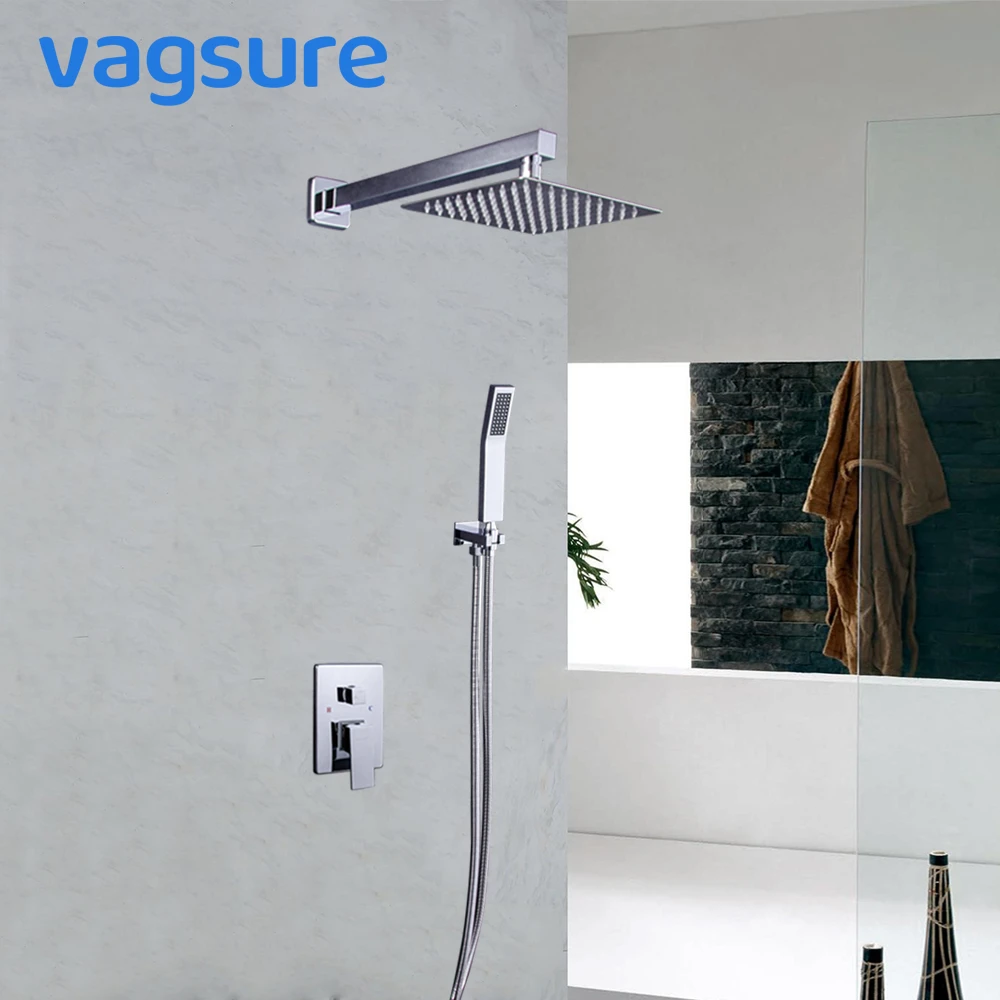 Vagsure Wall Bathroom Shower Faucet Brass Set Rainfall Shower Mixer Tap Chrome Bathtub Faucet System Waterfall Bath Shower
Vagsure Wall Bathroom Shower Faucet Brass Set Rainfall Shower Mixer Tap Chrome Bathtub Faucet System Waterfall Bath Shower