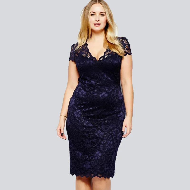 MSAISS New Style Women Summer Dress Plus Size 4xl Sexy Pencil Bodycon Dress Short Sleeve V Neck Slim Fit Blue Lace Vestidos 4xl
MSAISS New Style Women Summer Dress Plus Size 4xl Sexy Pencil Bodycon Dress Short Sleeve V Neck Slim Fit Blue Lace Vestidos 4xl