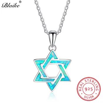 Blaike 100% Genuine 925 Sterling Silver Rainbow Star Pendants Blue Fire Opal Birthstone Necklaces For Women Clavicle Chain Gift
Blaike 100% Genuine 925 Sterling Silver Rainbow Star Pendants Blue Fire Opal Birthstone Necklaces For Women Clavicle Chain Gift