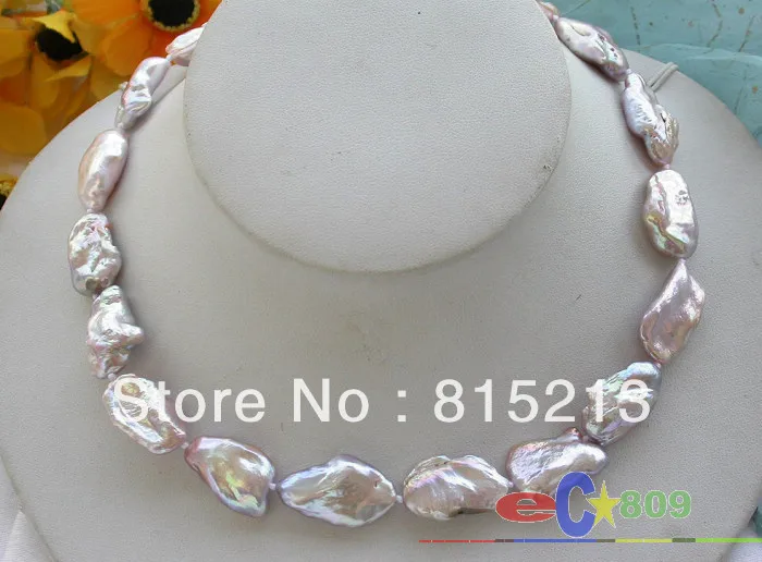 ddh00290 lustre Nature 16" 19mm BAROQUE lavender KESHI REBORN PEARL NECKLACE 14k
ddh00290 lustre Nature 16" 19mm BAROQUE lavender KESHI REBORN PEARL NECKLACE 14k