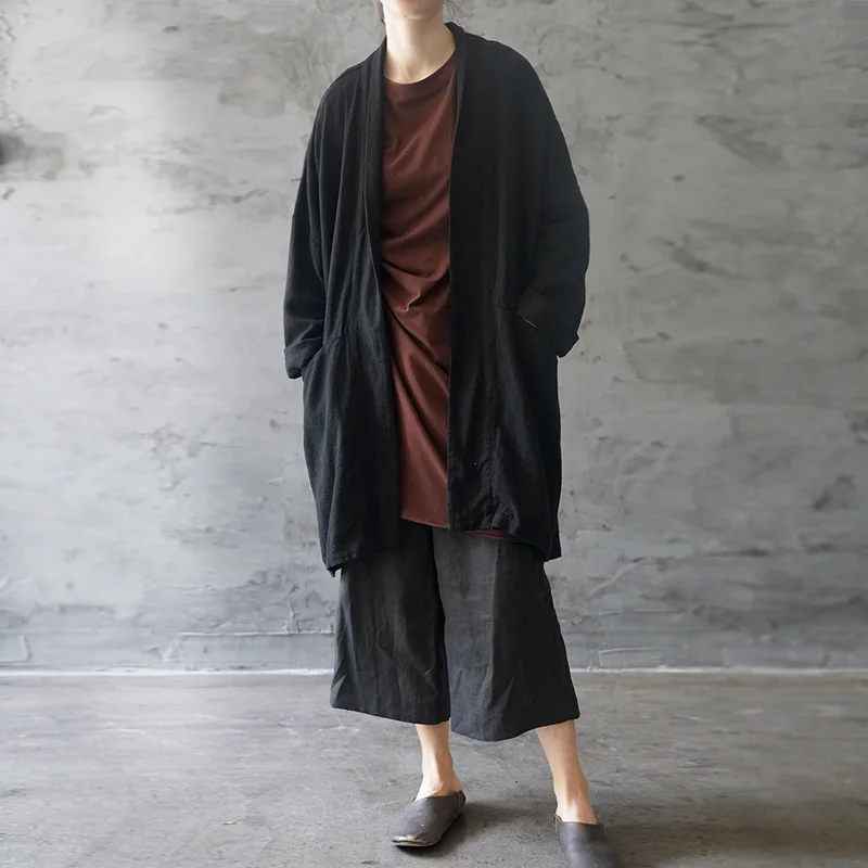 Johnature Women Linen Trench Coats Plus Thick Cardigan 2019 Autumn New Vintage Pockets Solid Color Long Sleeve High Quality Coat
Johnature Women Linen Trench Coats Plus Thick Cardigan 2019 Autumn New Vintage Pockets Solid Color Long Sleeve High Quality Coat