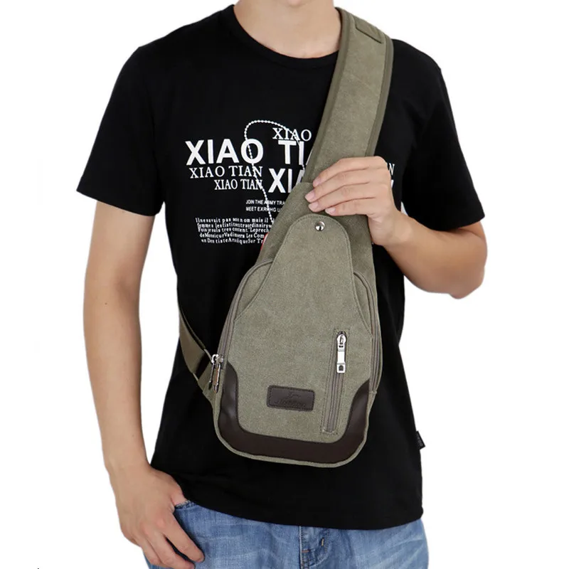 Men Canvas Sling Bag Fashion Chest Bag Shoulder Bag Men Zipper Designer Handbags High Quality bolsa mensageiro masculina
Men Canvas Sling Bag Fashion Chest Bag Shoulder Bag Men Zipper Designer Handbags High Quality bolsa mensageiro masculina
