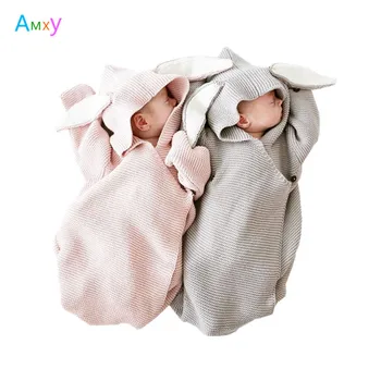 2018 Baby Blankets Sleeping Bag Newborn Cotton Knitted Covers Rabbit Ear Swaddling Wrap Toddlers Bunny Style Photography Prop
2018 Baby Blankets Sleeping Bag Newborn Cotton Knitted Covers Rabbit Ear Swaddling Wrap Toddlers Bunny Style Photography Prop