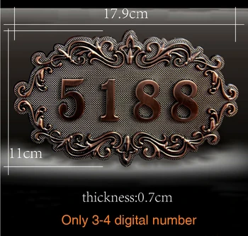 House Number European style Door Sign Gate Number Custom Made 3 to 4 Numbers Apartment House Hotel Villa Door Plate
House Number European style Door Sign Gate Number Custom Made 3 to 4 Numbers Apartment House Hotel Villa Door Plate