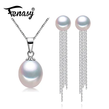 FENASY Pearl Jewelry sets wedding engagement event party Natural Pearl pendant Necklace long tassel earrings for women
FENASY Pearl Jewelry sets wedding engagement event party Natural Pearl pendant Necklace long tassel earrings for women