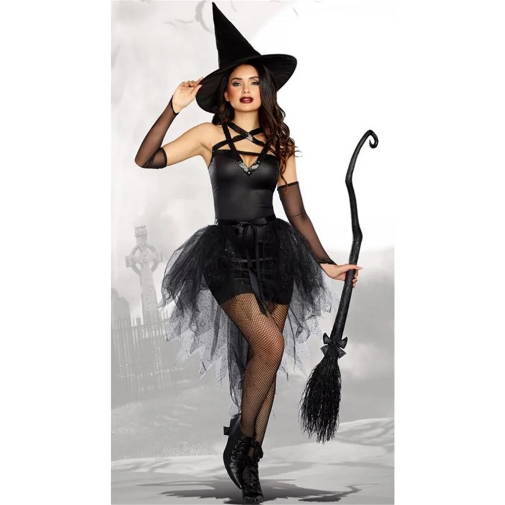 Fantasy Black Witch Fancy Dress Up Party Dress Carnival Performance Clothing Halloween Costume Sorceress Costume Adult Cosplay
Fantasy Black Witch Fancy Dress Up Party Dress Carnival Performance Clothing Halloween Costume Sorceress Costume Adult Cosplay