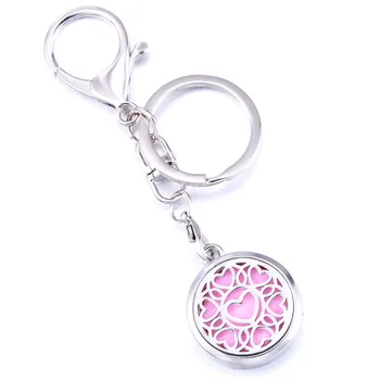 Heart Shape Aroma Keychain Keyring Open Locket Stainless Steel Perfume Aromatherapy Essential Oil Diffuser Car Keychain 
Heart Shape Aroma Keychain Keyring Open Locket Stainless Steel Perfume Aromatherapy Essential Oil Diffuser Car Keychain
