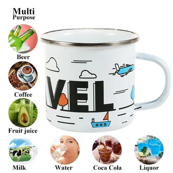 350ML Enamel Outdoor Outing Drink Mug, Cola Milk Beer Mug Rolled Edge for Travel Sports Drinkware Unique Gift
350ML Enamel Outdoor Outing Drink Mug, Cola Milk Beer Mug Rolled Edge for Travel Sports Drinkware Unique Gift