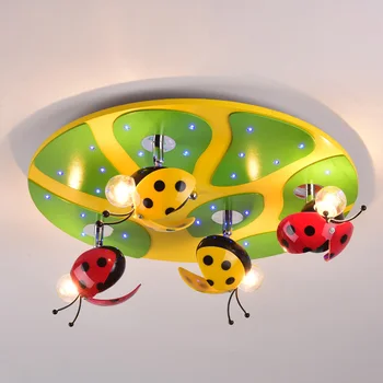Children 's room lights LED eye - care ceiling lamp boys and girls cartoon Beetle leaves bedroom lamps 
Children 's room lights LED eye - care ceiling lamp boys and girls cartoon Beetle leaves bedroom lamps