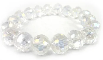 MOODPC Free shipping shiny 12mm white AB crystal glass facet beads bracelet women gift stretch bracelet
MOODPC Free shipping shiny 12mm white AB crystal glass facet beads bracelet women gift stretch bracelet