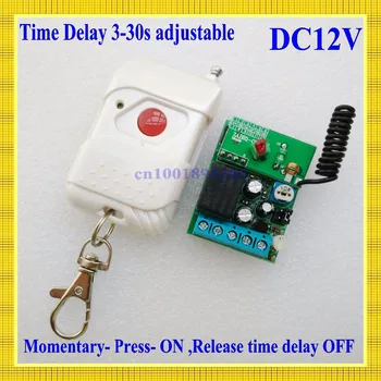 DC12V Electric Control Lock Controller Door Remote Control Switch System Press -ON Release-3-30S Time Delay OFF315/433 Momentary
DC12V Electric Control Lock Controller Door Remote Control Switch System Press -ON Release-3-30S Time Delay OFF315/433 Momentary