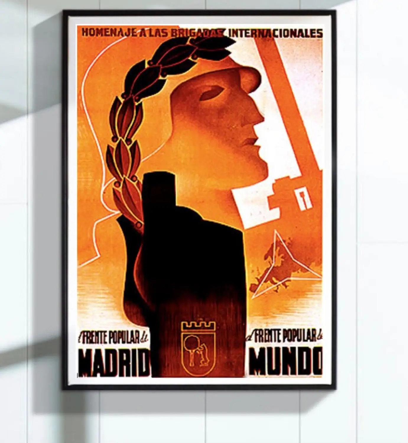 Madrid Spain Republicans International Brigades Civil War Vintage Decorative Poster Wall Canvas Sticker Delicate Home Bar Decor
Madrid Spain Republicans International Brigades Civil War Vintage Decorative Poster Wall Canvas Sticker Delicate Home Bar Decor