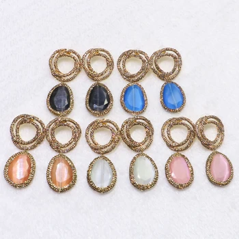 Fashion Cat eyes stone earrings pave rhinestone Natural stone earrings Mix color stone earrings jewelry 9087
Fashion Cat eyes stone earrings pave rhinestone Natural stone earrings Mix color stone earrings jewelry 9087