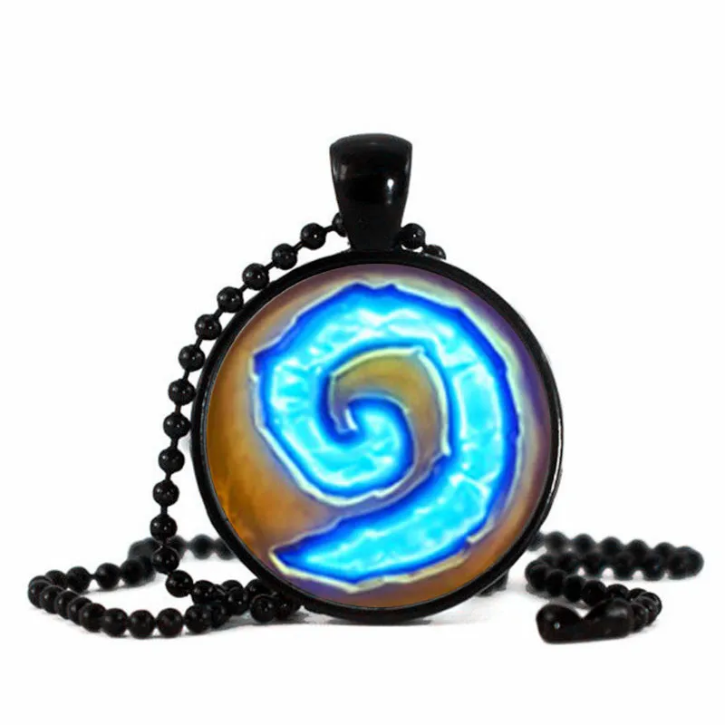 WoW World of Warcraft Charms Necklaces Hearthstone Art Glass Round Dome Pendant Black Bead Chain Necklace for Women Jewelry
WoW World of Warcraft Charms Necklaces Hearthstone Art Glass Round Dome Pendant Black Bead Chain Necklace for Women Jewelry