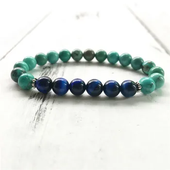 Natural 8MM Turquoises & Blue Tiger Stone Wrist Mala Bracelet Yoga Mala Bracelet Green Beads Jewelry Keep Calm And Relaxed Best
Natural 8MM Turquoises & Blue Tiger Stone Wrist Mala Bracelet Yoga Mala Bracelet Green Beads Jewelry Keep Calm And Relaxed Best
