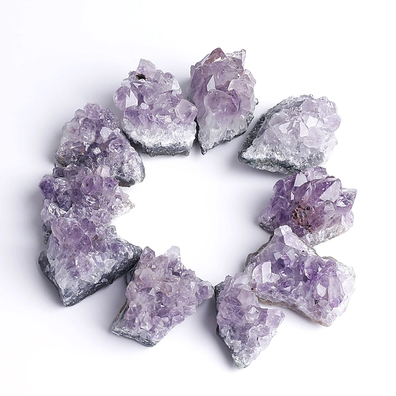 1pc Geode Irregular Amethyst Cluster Crystal Quartz Home Decor Natural Stone 25-40mm
1pc Geode Irregular Amethyst Cluster Crystal Quartz Home Decor Natural Stone 25-40mm