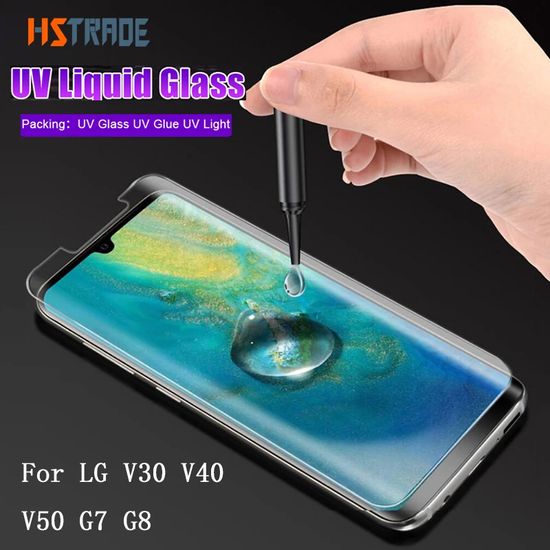 UV Nano Liquid Full Glue Film For LG G7 G8 New Full Glue Curved Tempered Glass V50 Screen Protector For LG V30 V40
UV Nano Liquid Full Glue Film For LG G7 G8 New Full Glue Curved Tempered Glass V50 Screen Protector For LG V30 V40