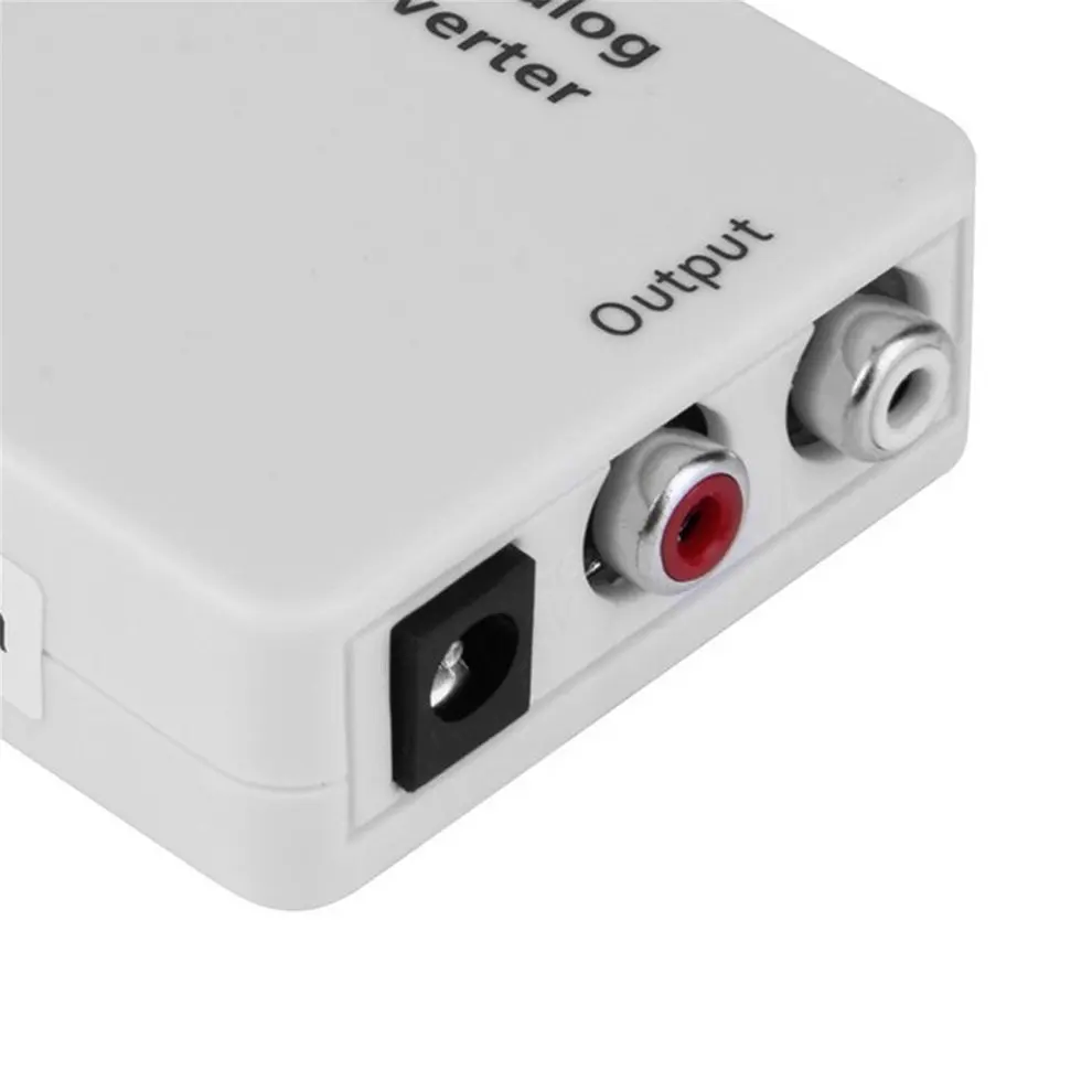 8PCS White Compact Digital Optical Toslink Coax to Analog R/L/RCA Audio Signal Converter Adapter with USB Power Cable
8PCS White Compact Digital Optical Toslink Coax to Analog R/L/RCA Audio Signal Converter Adapter with USB Power Cable