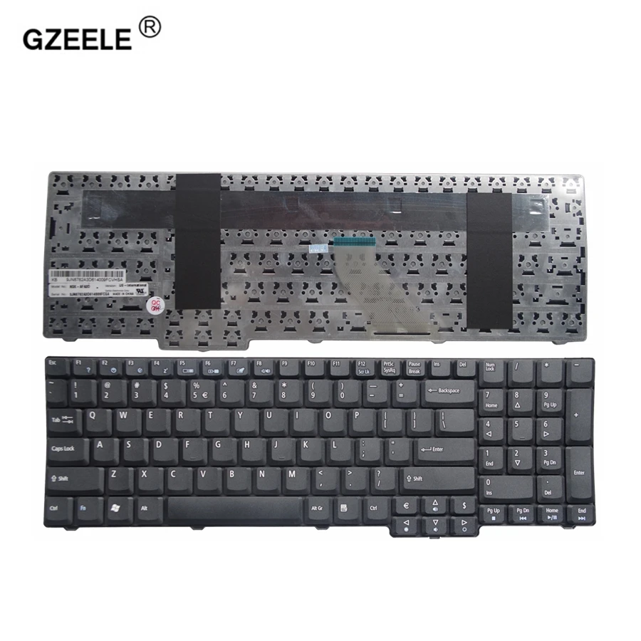 Новая клавиатура GZEELE US для ACER Aspire 7720 7520 7520G 7535 9420 5110 5600 8920 черная ноутбука на