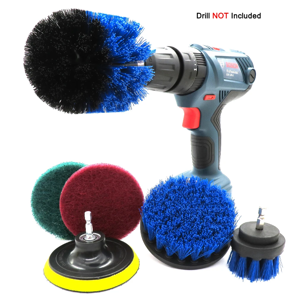 Drill Brush Attachment Set Scrubber Brush Scouring and Scrub Pads All Purpose Cleaner For Car Sofa, Kitchen, Bathroom etc.(6PCS)
Drill Brush Attachment Set Scrubber Brush Scouring and Scrub Pads All Purpose Cleaner For Car Sofa, Kitchen, Bathroom etc.(6PCS)