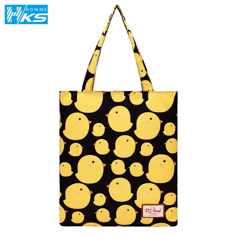 Cartoon Canvas Tote Bag Chick Printing Women Handbag Shoulder Bags Women Beach Bag Folding Shoulder Shopping shopper Bags
Cartoon Canvas Tote Bag Chick Printing Women Handbag Shoulder Bags Women Beach Bag Folding Shoulder Shopping shopper Bags