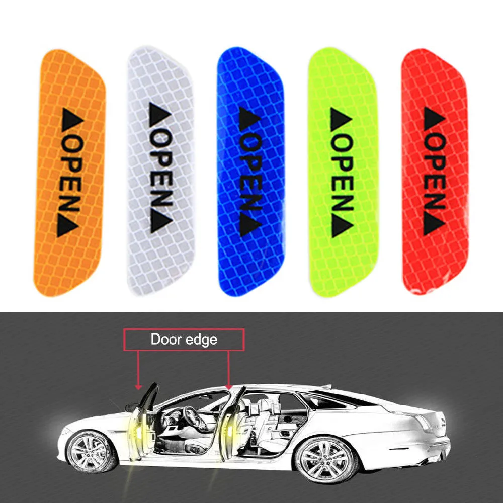 4PCS Car Door Open Sticker Reflective Sticker Tape Safety Warning Decal pegatinas automovil pegatinas coche araba aksesuar
4PCS Car Door Open Sticker Reflective Sticker Tape Safety Warning Decal pegatinas automovil pegatinas coche araba aksesuar