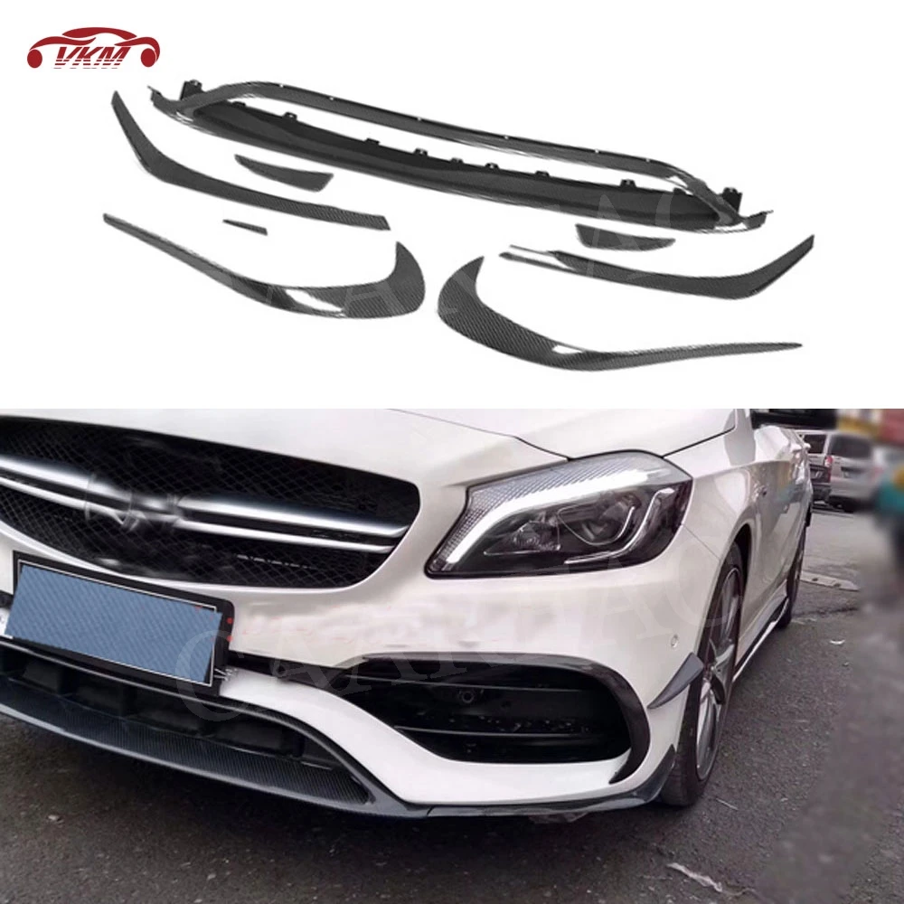 For W176 Front Lip Spoiler Splitters Canards For Benz A Class A200 A250 A45 AMG 2016-2019 8PCS Molding Garnish Bumper Decoration
For W176 Front Lip Spoiler Splitters Canards For Benz A Class A200 A250 A45 AMG 2016-2019 8PCS Molding Garnish Bumper Decoration