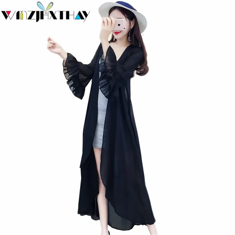 Fashion Chiffon Shirt Clothes 2018 New Spring Summer Temperament Sun Protection Clothing Net Yarn Casual Loose Cardigan JXT468
Fashion Chiffon Shirt Clothes 2018 New Spring Summer Temperament Sun Protection Clothing Net Yarn Casual Loose Cardigan JXT468