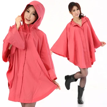 Women Pongee Waterproof Raincoat With Hood For Hiking And Biking Rain Poncho Trench Coats
Women Pongee Waterproof Raincoat With Hood For Hiking And Biking Rain Poncho Trench Coats
