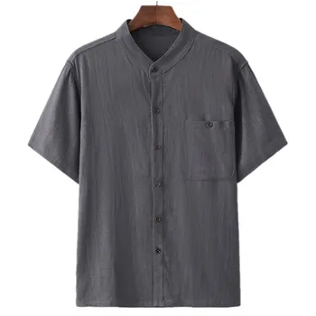 5XL 4XL New Summer Brand Shirt Men Short Sleeve Loose Thin Cotton Linen Shirt Male 2019 Fashion Vintage Leisure mens Tees 91955
5XL 4XL New Summer Brand Shirt Men Short Sleeve Loose Thin Cotton Linen Shirt Male 2019 Fashion Vintage Leisure mens Tees 91955