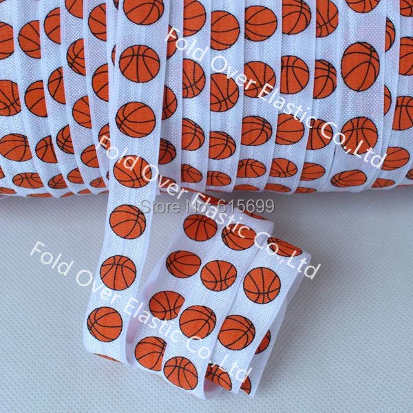 Free shipping custom print foe elastic, 100Y Basketball printed fold over elastic ribbon, super quality foe as headbands
Free shipping custom print foe elastic, 100Y Basketball printed fold over elastic ribbon, super quality foe as headbands