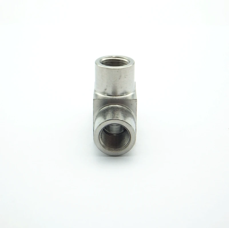 304 Stainless Steel 3/8" BSP Female Thread Tee Type 3 Way High Pressure CNC Pipe Fitting Coupler Connector For Water Air Oil
304 Stainless Steel 3/8" BSP Female Thread Tee Type 3 Way High Pressure CNC Pipe Fitting Coupler Connector For Water Air Oil