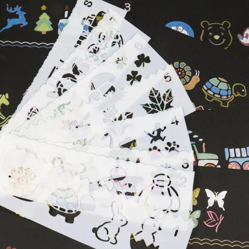 8pc Openwork Child Painting Stencil DIY Scrapbooking Album Decorative Accessories Template Drawing Stencils Decor
8pc Openwork Child Painting Stencil DIY Scrapbooking Album Decorative Accessories Template Drawing Stencils Decor