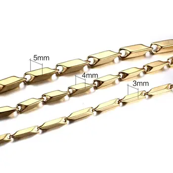 Fashion high-end new necklace melon chain gold color stainless steel chain men and women fashion necklace hot sale 1/2/3/4/5/6mm
Fashion high-end new necklace melon chain gold color stainless steel chain men and women fashion necklace hot sale 1/2/3/4/5/6mm