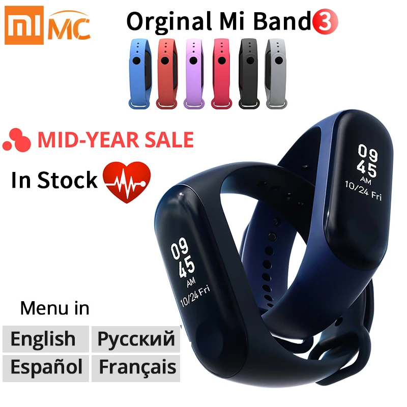 Global Xiaomi Mi Band 4 Original 2019 Newest Music Smart Miband 4 Bracelet Heart Rate Fitness 135mAh Color Screen Bluetooth 5.0
Global Xiaomi Mi Band 4 Original 2019 Newest Music Smart Miband 4 Bracelet Heart Rate Fitness 135mAh Color Screen Bluetooth 5.0