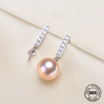 Top Quality Simple Pearl Earring Accessories Stud Earrings Jewelry S925 Sterling Silver Accessories Earrings For Women DIY Gift 
Top Quality Simple Pearl Earring Accessories Stud Earrings Jewelry S925 Sterling Silver Accessories Earrings For Women DIY Gift