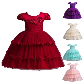 Hot Selling Children Kids Girl Dress Round Collar Short Sleeve Summer Princess Cute For Performance Party
Hot Selling Children Kids Girl Dress Round Collar Short Sleeve Summer Princess Cute For Performance Party