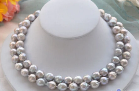 1160 gray almost round Edison PEARL NECKLACE mabe clasp
1160 gray almost round Edison PEARL NECKLACE mabe clasp