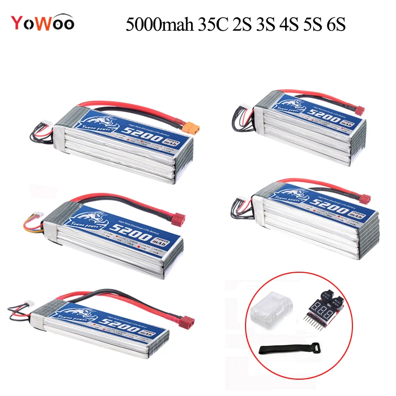 Lipo 2 S 3 4S 5s 6 5200 mAh 7 4 V 11 1 14 8 18 5 22 батарея 35C MAX 70C для RC вертолет автомобиль Лодка