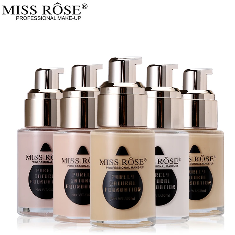 Miss Rose 40ml Purely Natural Liquid Foundation Base Makeup Brighten Make Up Foundation Corrective Corrector Fond De Teint
Miss Rose 40ml Purely Natural Liquid Foundation Base Makeup Brighten Make Up Foundation Corrective Corrector Fond De Teint