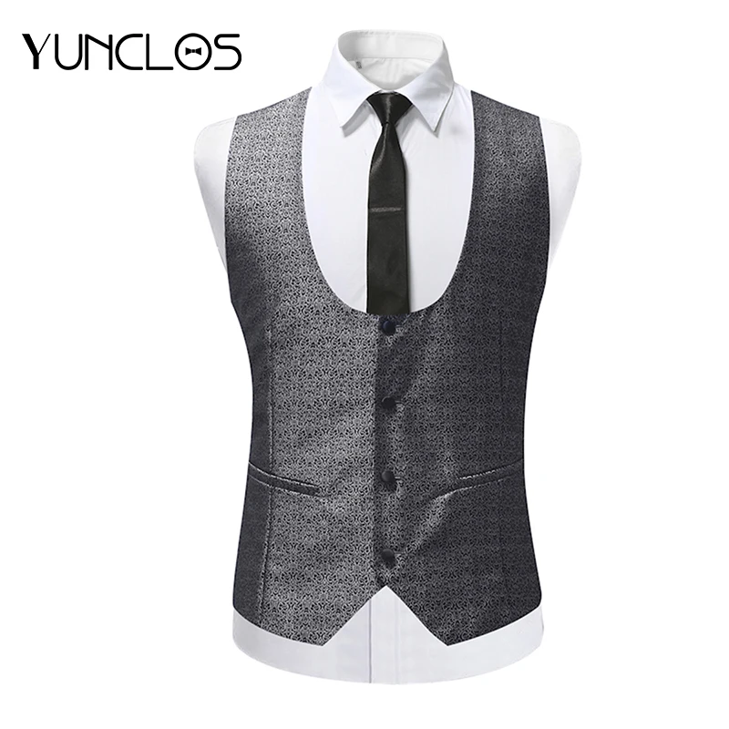 YUNCLOS Slim Fit Men Suit Vest Wedding Party Suit Vest Waistcoat Formal Casual Printed Single Breast Colete Masculino
YUNCLOS Slim Fit Men Suit Vest Wedding Party Suit Vest Waistcoat Formal Casual Printed Single Breast Colete Masculino